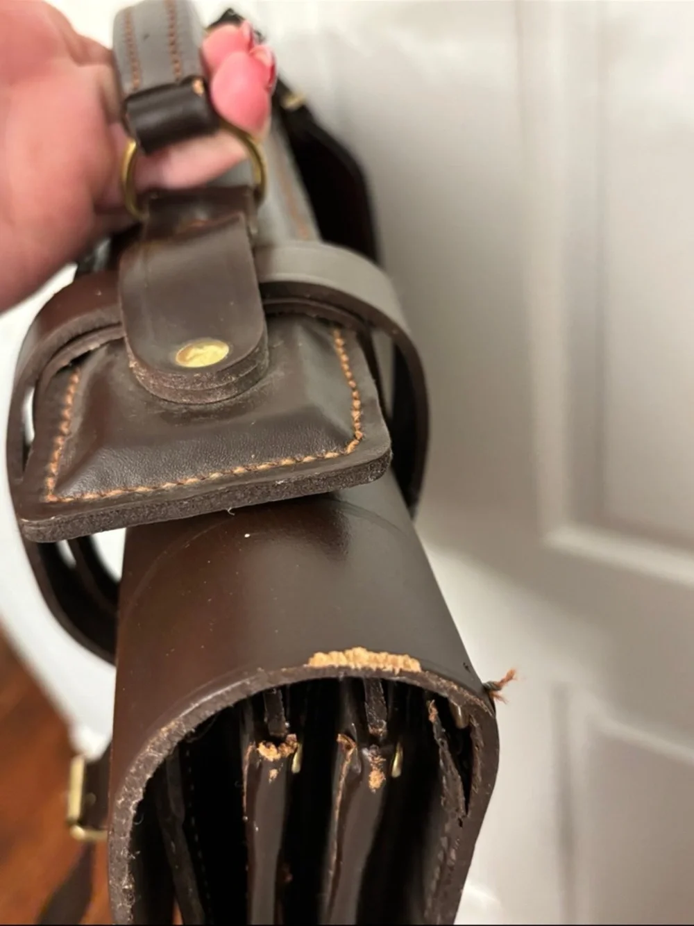 Vintage G.I. US Military Briefcase Leather Specialty